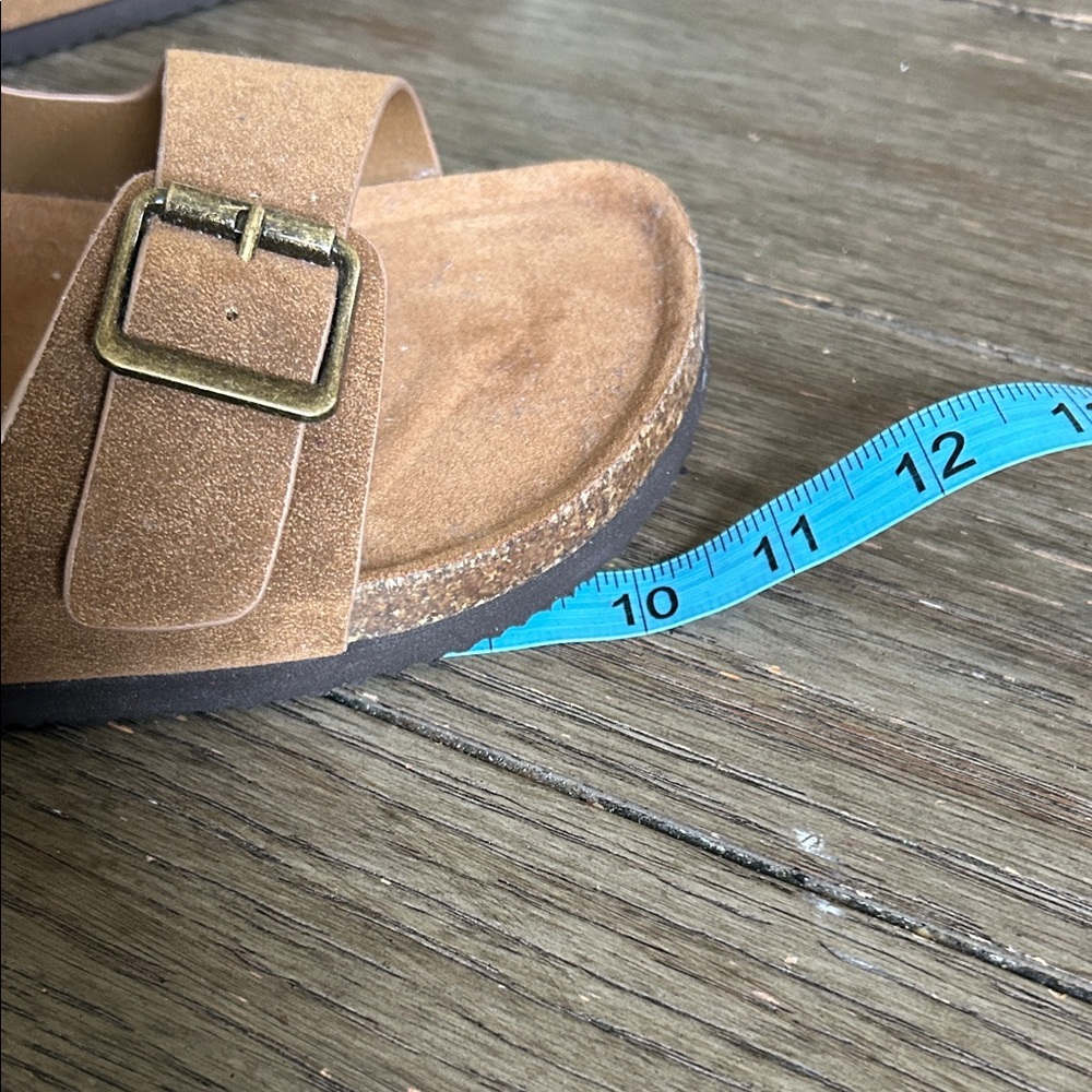 Torrid Tan Buckle Strap Sandals Size 10WW - Picture 9 of 12